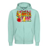 Seafoam Sweet Summer Time Zipper Hoodie - CowhideDigitalArt