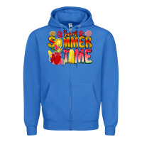True Royal Sweet Summer Time Zipper Hoodie - CowhideDigitalArt