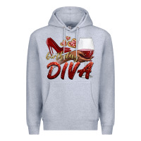 Heather Grey birthday diva Premium Hoodie - BundleAndBundleShop