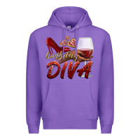 Purple birthday diva Premium Hoodie - BundleAndBundleShop