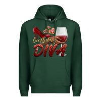 Sports Green birthday diva Premium Hoodie - BundleAndBundleShop
