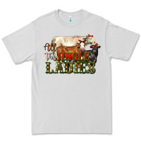Dove Grey all the jingle ladies christmas cows Premium Tee - LillyAllenDesigns