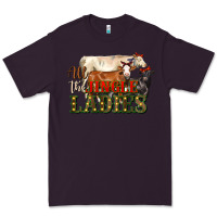 Plum all the jingle ladies christmas cows Premium Tee - LillyAllenDesigns