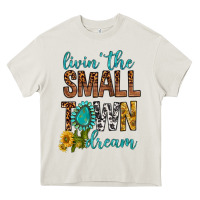 Cream Living The Small Town Dream Heavy Core Tee - BundleAndBundleShop