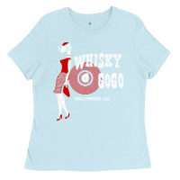 Baby Blue rare shirt whiskey a go go 80s hollywood california rock and roll Ladies Tee - lanVoArt