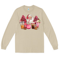 Mushroom pink christmas pink tree santa coffe cups Long Sleeve Tee - CowGirlArtShop