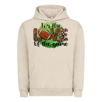 Pigment French Oak for the love of the game football Urban Hoodie - BarkalooDesign