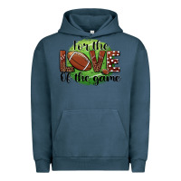 Pigment Midnight Navy for the love of the game football Urban Hoodie - BarkalooDesign