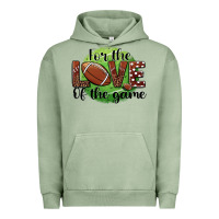 Pigment Oil Green for the love of the game football Urban Hoodie - BarkalooDesign