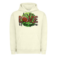 Pigment Pistachio for the love of the game football Urban Hoodie - BarkalooDesign