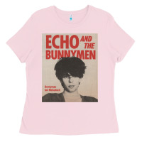 Bubblegum Pink echo and the bunnymen Ladies Tee - lanVoArt