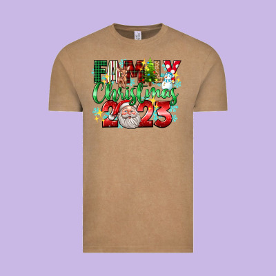 Family Christmas 2023 Vintage Tee Designed By Texasbilliewilder