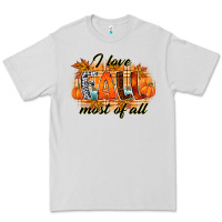 Dove Grey i love fall most of all Premium Tee - RacoonDesign