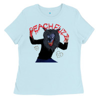 Baby Blue creep    hq peachfuzz werewolf mask pose Ladies Tee - lanVoArt