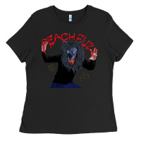 Black creep    hq peachfuzz werewolf mask pose Ladies Tee - lanVoArt