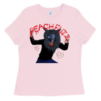 Bubblegum Pink creep    hq peachfuzz werewolf mask pose Ladies Tee - lanVoArt