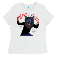 White creep    hq peachfuzz werewolf mask pose Ladies Tee - lanVoArt