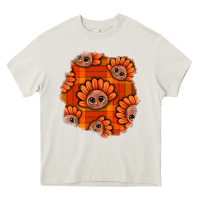 Cream Thanksgiving Turkey With Tartan Patch Heavy Core Tee - BundleAndBundleShop