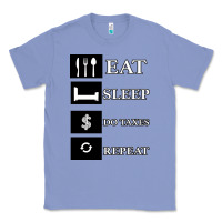Colony Blue Tax Day Eat Sleep Do Taxes Repeat Gift Classic Tee - Bettercallsaul