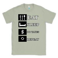 Matcha Tax Day Eat Sleep Do Taxes Repeat Gift Classic Tee - Bettercallsaul