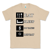 Mushroom Tax Day Eat Sleep Do Taxes Repeat Gift Classic Tee - Bettercallsaul