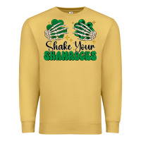 Antique Gold shake your shamrocks Premium Sweatshirt - CowhideDigitalArt