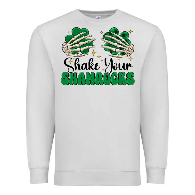 Shake Your Shamrocks Premium Sweatshirt by CowhideDigitalArt | Teevron