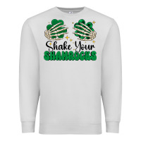 Dove Grey shake your shamrocks Premium Sweatshirt - CowhideDigitalArt
