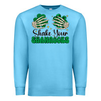 Ocean Blue shake your shamrocks Premium Sweatshirt - CowhideDigitalArt
