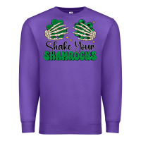 Purple shake your shamrocks Premium Sweatshirt - CowhideDigitalArt