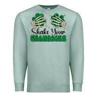 Seafoam shake your shamrocks Premium Sweatshirt - CowhideDigitalArt