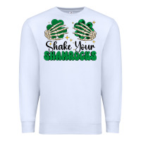 White shake your shamrocks Premium Sweatshirt - CowhideDigitalArt
