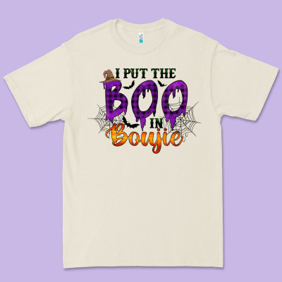 I Put The Boo In Boujie Premium Tee Designed By Racoondesign
