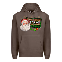 Coffee santa cassette Premium Hoodie - FaDigitalArtStudio