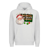 Dove Grey santa cassette Premium Hoodie - FaDigitalArtStudio