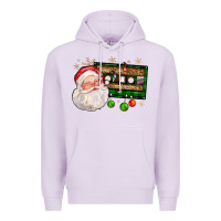 Lilac santa cassette Premium Hoodie - FaDigitalArtStudio