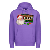 Purple santa cassette Premium Hoodie - FaDigitalArtStudio