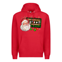 Red santa cassette Premium Hoodie - FaDigitalArtStudio