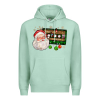 Seafoam santa cassette Premium Hoodie - FaDigitalArtStudio