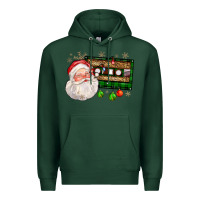 Sports Green santa cassette Premium Hoodie - FaDigitalArtStudio