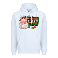 White santa cassette Premium Hoodie - FaDigitalArtStudio