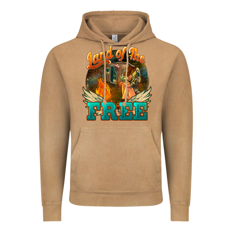 Land Of The Free 4th Of July Vintage Hoodie by HowdyJamesFarm | Teevron