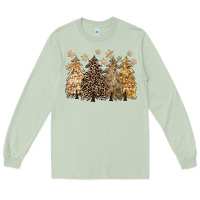Matcha merry christmas leopard trees Long Sleeve Tee - CowGirlArtShop