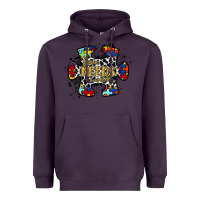 Plum love needs no words 2 Heavyweight Hoodie - RacoonDesign