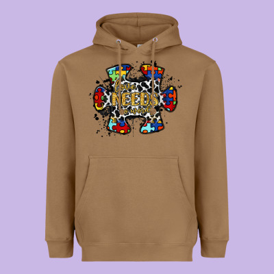 Love Needs No Words 2 Heavyweight Hoodie Designed By Racoondesign