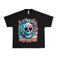 Black made in america skull Urban Heavy Tee - JahusDesignShop