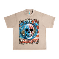 French Oak made in america skull Urban Heavy Tee - JahusDesignShop