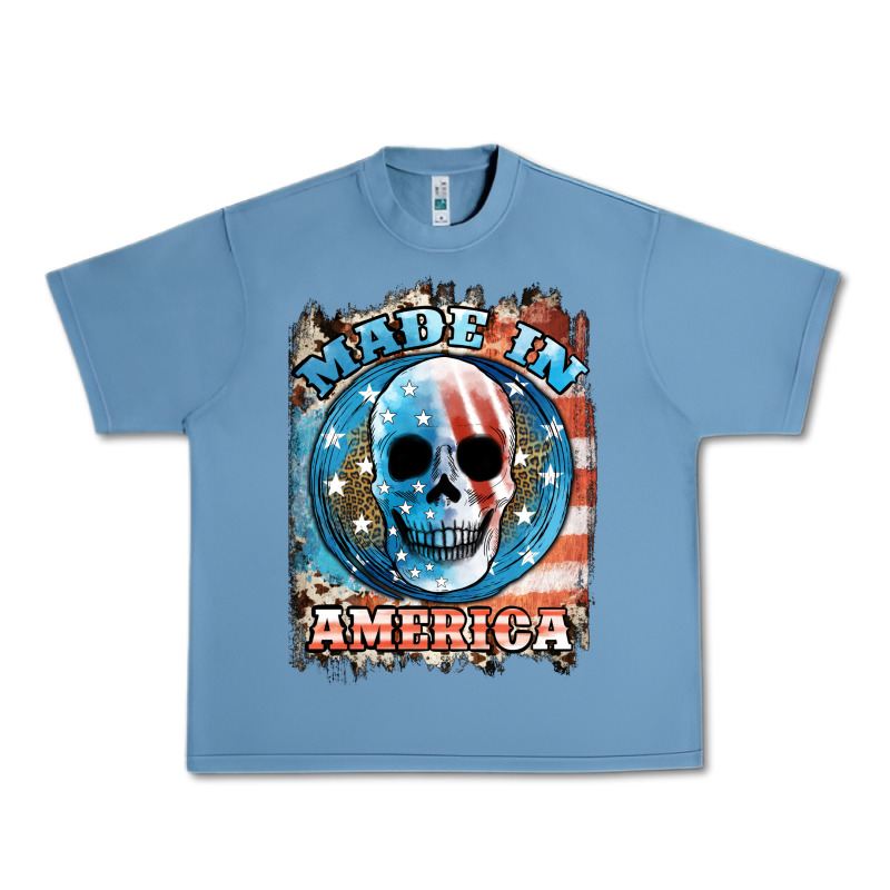 Made In America Skull Urban Heavy Tee by JahusDesignShop | Teevron