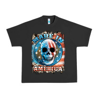 Pigment Black made in america skull Urban Heavy Tee - JahusDesignShop