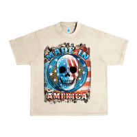Sandshell made in america skull Urban Heavy Tee - JahusDesignShop